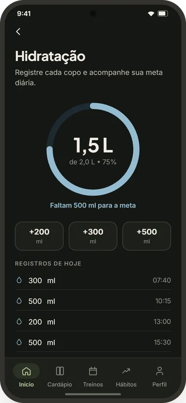 Outra tela do Aplicativo Android - Kora